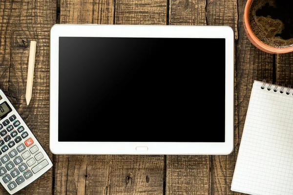 Tablet pc with empty screen — Stock Photo, Image