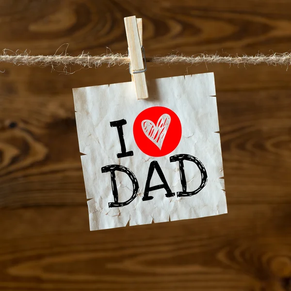 Adoro il messaggio di papà — Foto Stock