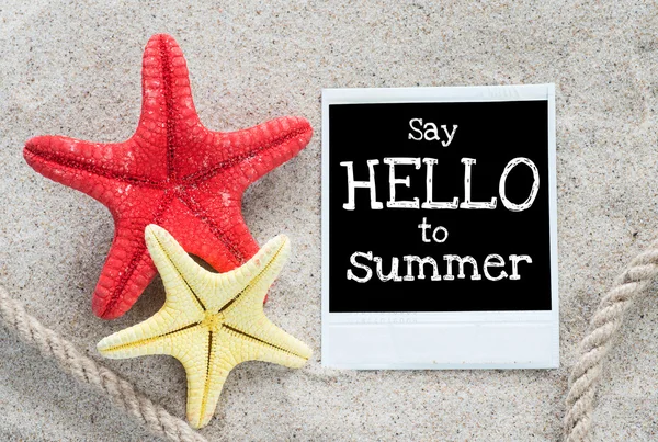 Zeg hallo tegen zomer — Stockfoto