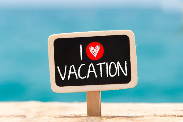 Ik hou van vakantie — Stockfoto