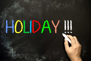 tatil - tebeşir el yazısı