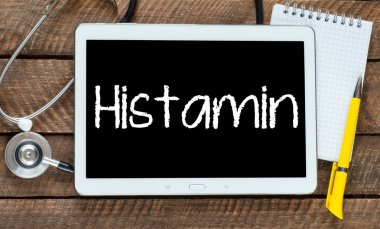 tablet pc ile word histamin ve stetoskop