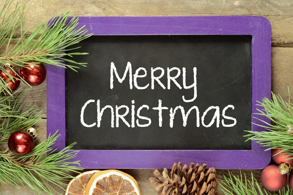 Handwritten Merry Christmas. — Stock Photo, Image