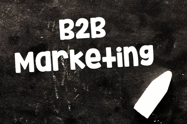 B2B Mots Marketing Écrits Sur Tableau Noir Concept Pour Les — Photo