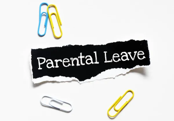 Parental Leave Parole Scritte Pezzo Carta Nero Concetto Imprese — Foto Stock