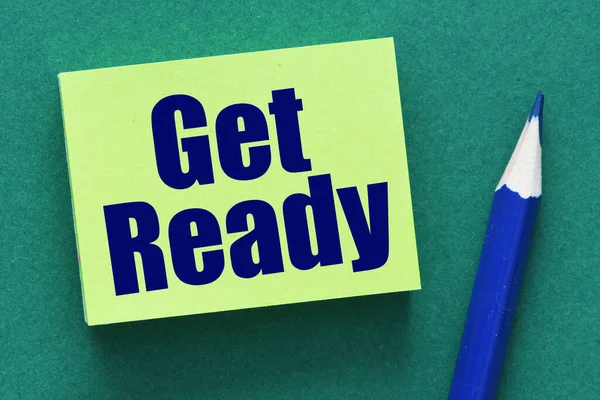 Get Ready Words Small Pieces Paper — Stock Photo, Image