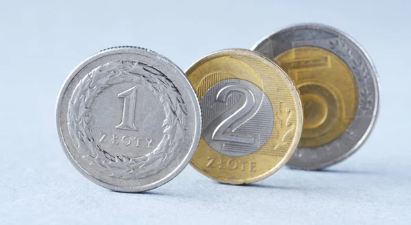 Coin Zloty Currency Poland — Stock Photo, Image