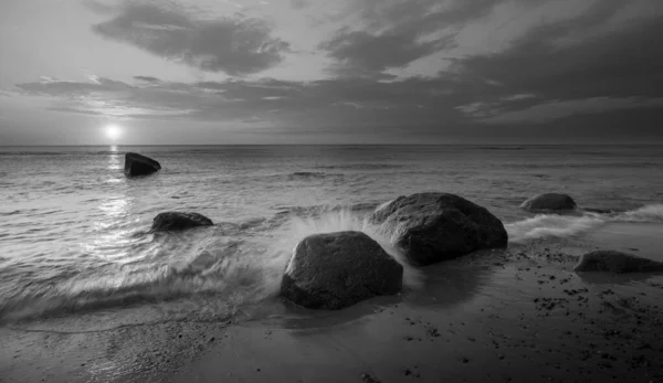 Tramonto Sul Mare Natura Paesaggio Naturale Tramonto — Foto Stock