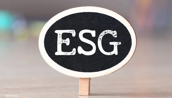 Esg Environmentální Sociální Správa Udržitelná Pro Podnikatele Strategie Esg — Stock fotografie