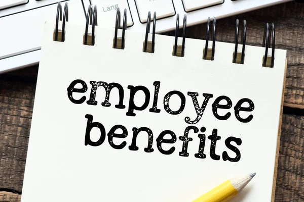 Employee Benefits Written Business Concept — Foto de Stock