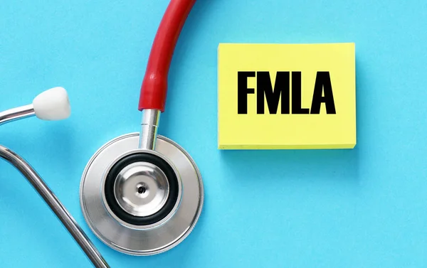 Fmla Family Medical Leave Act Fmla Words Small Yellow Sheet — Stock Photo, Image