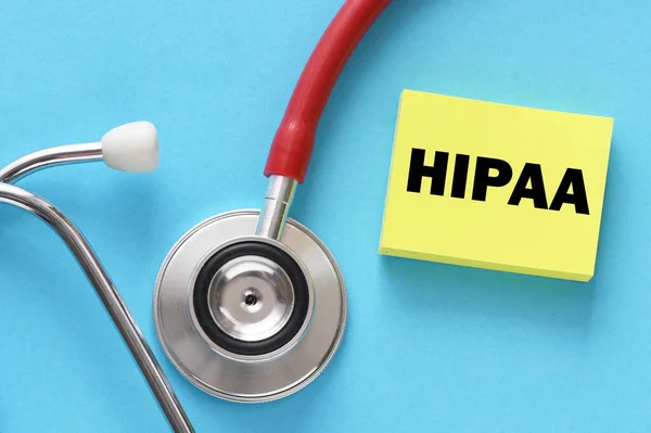 Hipaa Health Insurance Portability Accountability Act Del 1996 Sul Tavolo — Foto Stock
