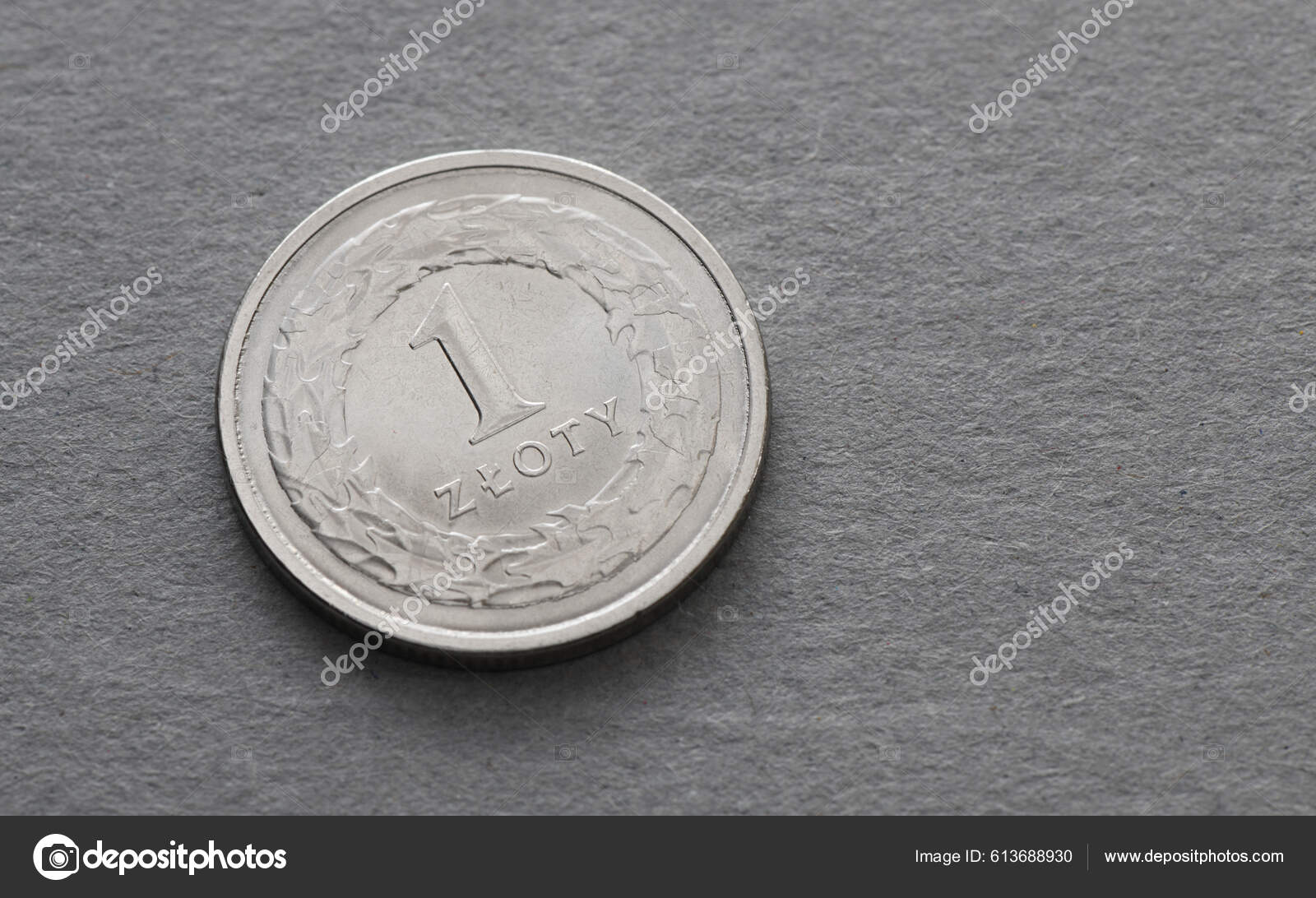硬币1兹罗提波兰货币——图库图片© roobcio #613688930