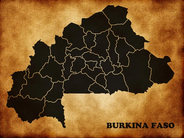 Mapa online de Burkina Faso — Foto de Stock