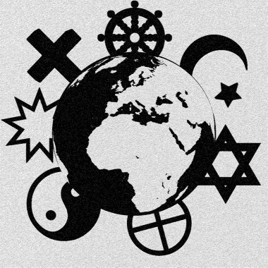 Religious symbols clipart