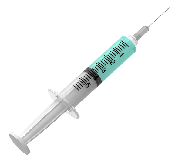 Syringe with serum
