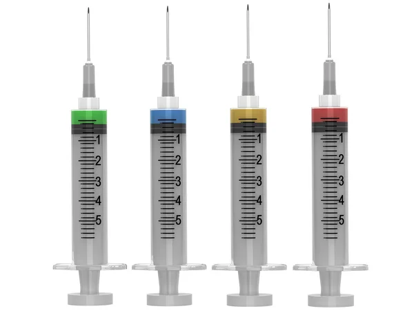 Syringe with serum — Stockfoto