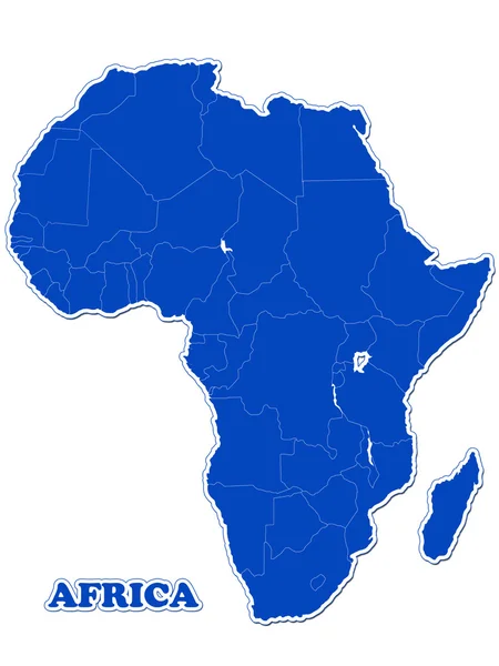 Africa map — Stock Photo, Image