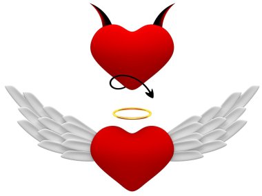 melek ve şeytan kalp