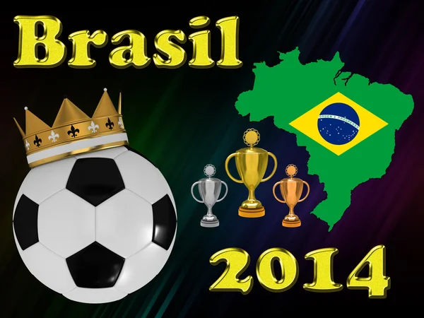 Brasiliens Fußball 2014 — Stockfoto