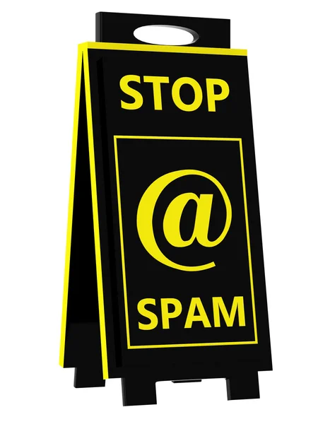 Spam! gevaar teken — Stockfoto