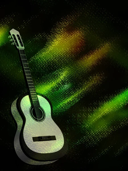 Hintergrund mit einer Gitarre Stockfoto