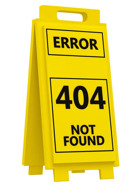 404 Fehlerzeichen Stockbild