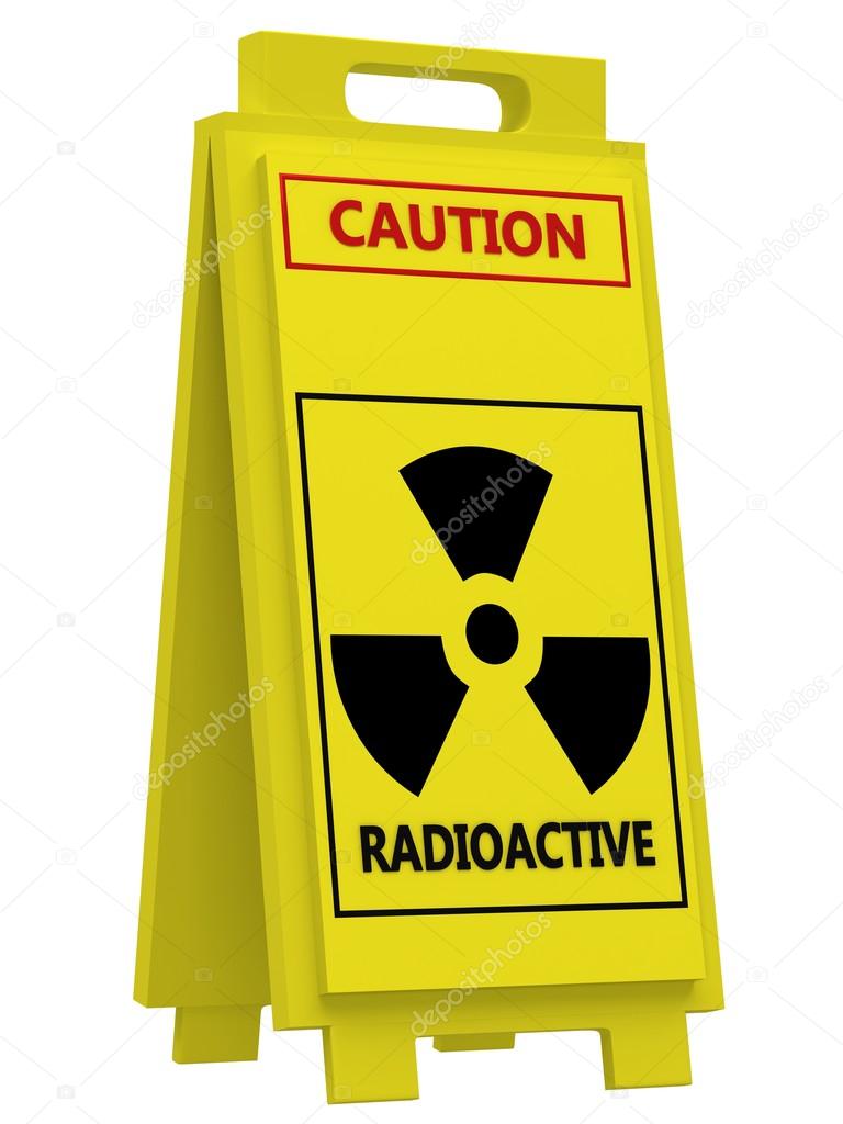 Radiation hazard symbol sign