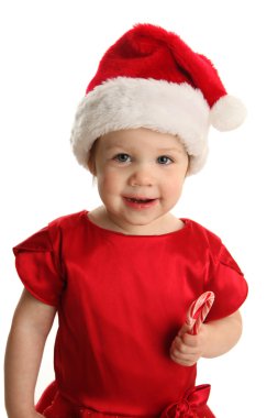 yürümeye başlayan çocuk Noel candy ile