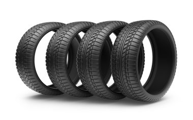 rubber band. 3d, pictogram wiel geïsoleerd op witte achtergrond