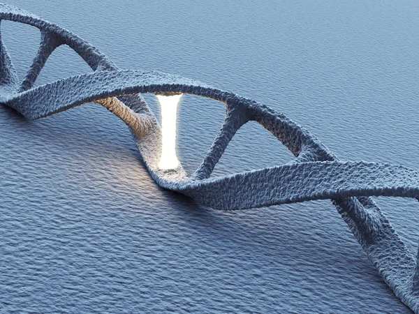 Dna helix Moleküle. Wissenschaftskonzept. 3D-Illustration — Stockfoto