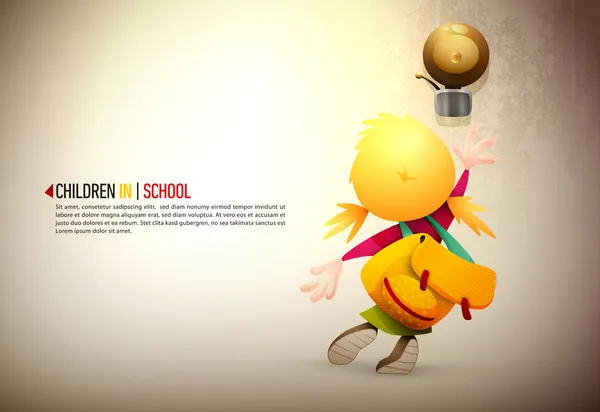 küçük kız streching ve okul bel halka ulaşmak için yüksek