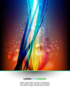 tasarlamak vektör arka plan - saydam küreler, ışıklar ve wav