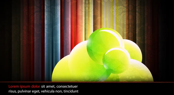 抽象矢量卡-背景-透明球体-泡沫 — 图库矢量图片