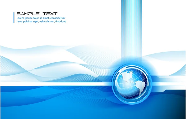 temiz fütüristik vektör tasarım şablonu ile dünya Küre
