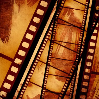 Vintage grunge doku film şeridi