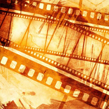 Vintage grunge doku film şeridi