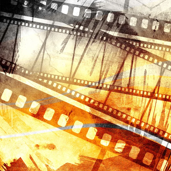 Vintage grunge texture with films strip — Stock Photo, Image