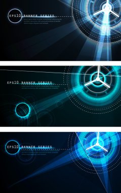 fütüristik banner koymak