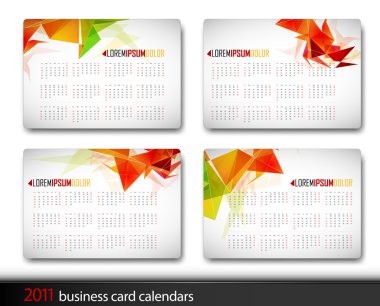 oyun kağıdı oluşum içinde renkli 2011 takvim şablonları