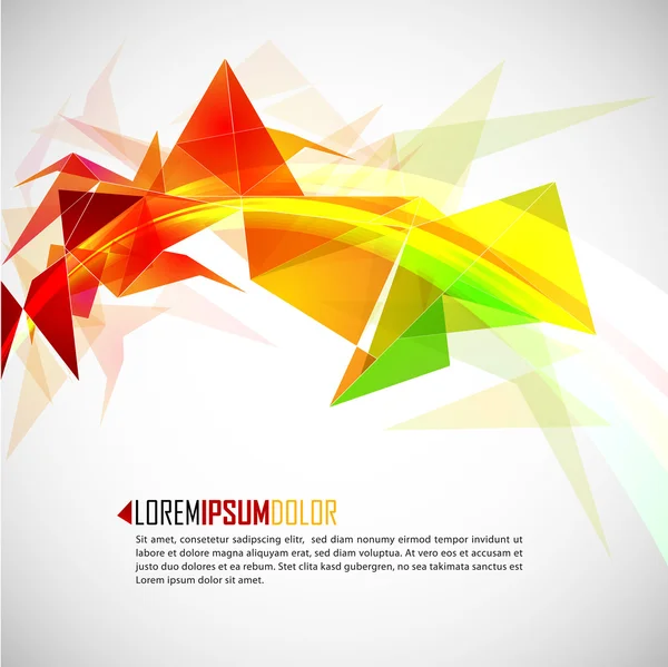 Intensive Colors - Abstract Vector Background — Stock Vector