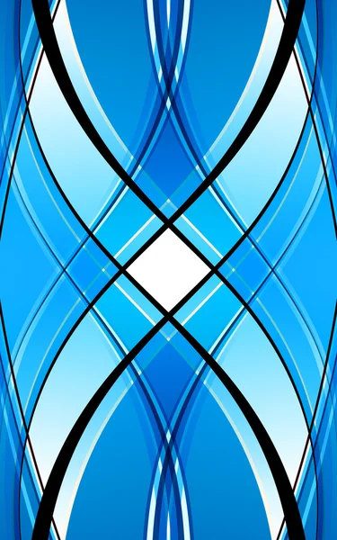 Abstrakte blaue Vektor-Design-Vorlage — Stockvektor