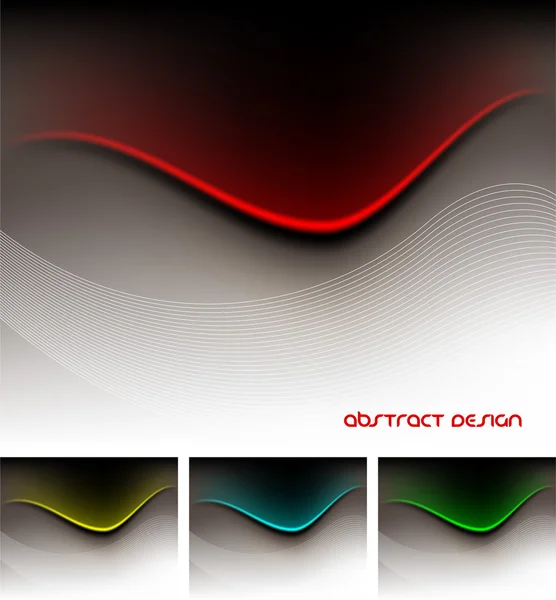 Banners futuristas limpios — Vector de stock