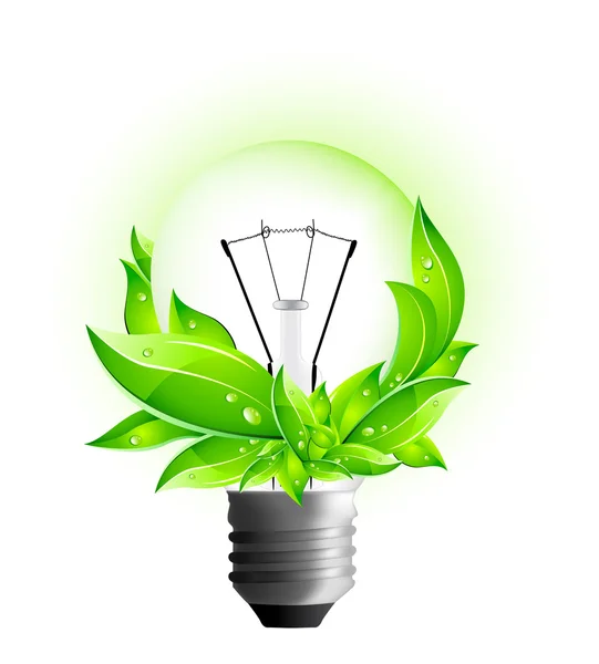Environmental Light Bulb — Stock Vector