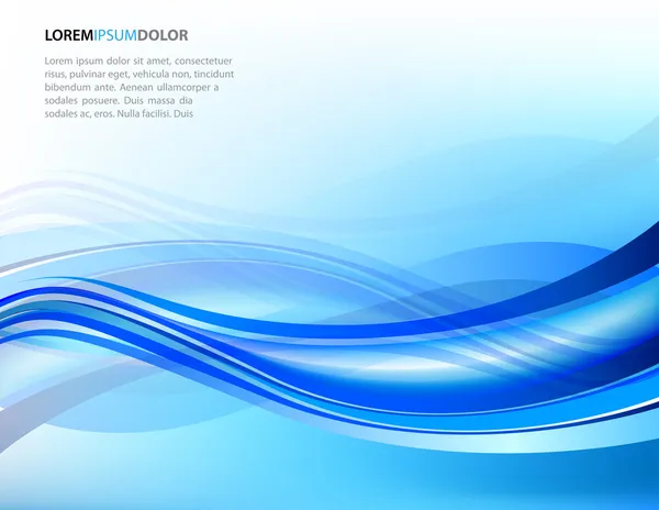 Abstract Clean Vector Wave Background — Stock Vector
