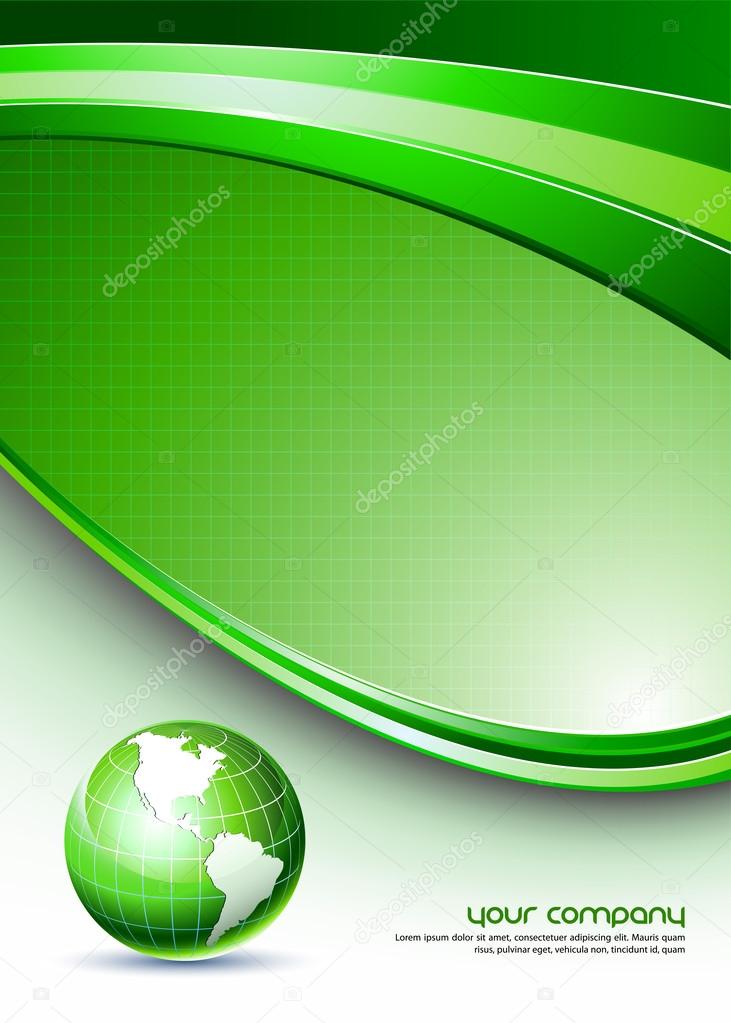 Template with earth globe Stock Vector by ©zsoltercsei 31315483