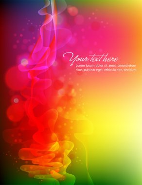 renkli vektör dalgalar