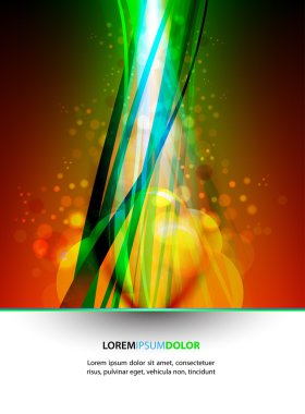 saydam küreler, ışıklar ve dalgalı bitki örtüsü süslemeleri