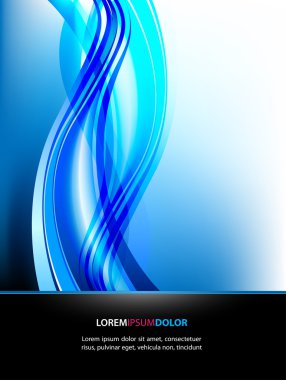 Mavi tasarlamak vektör tasarım şablonu