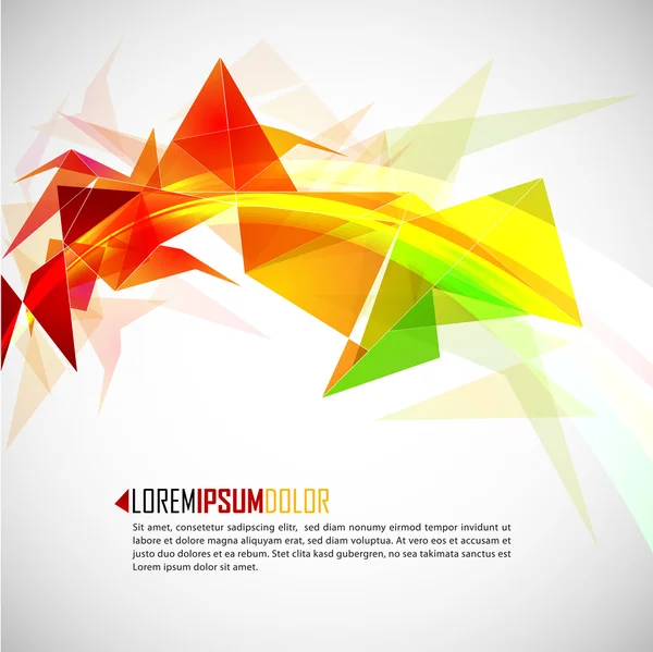 Intensieve kleuren - abstract vector achtergrond — Stockvector